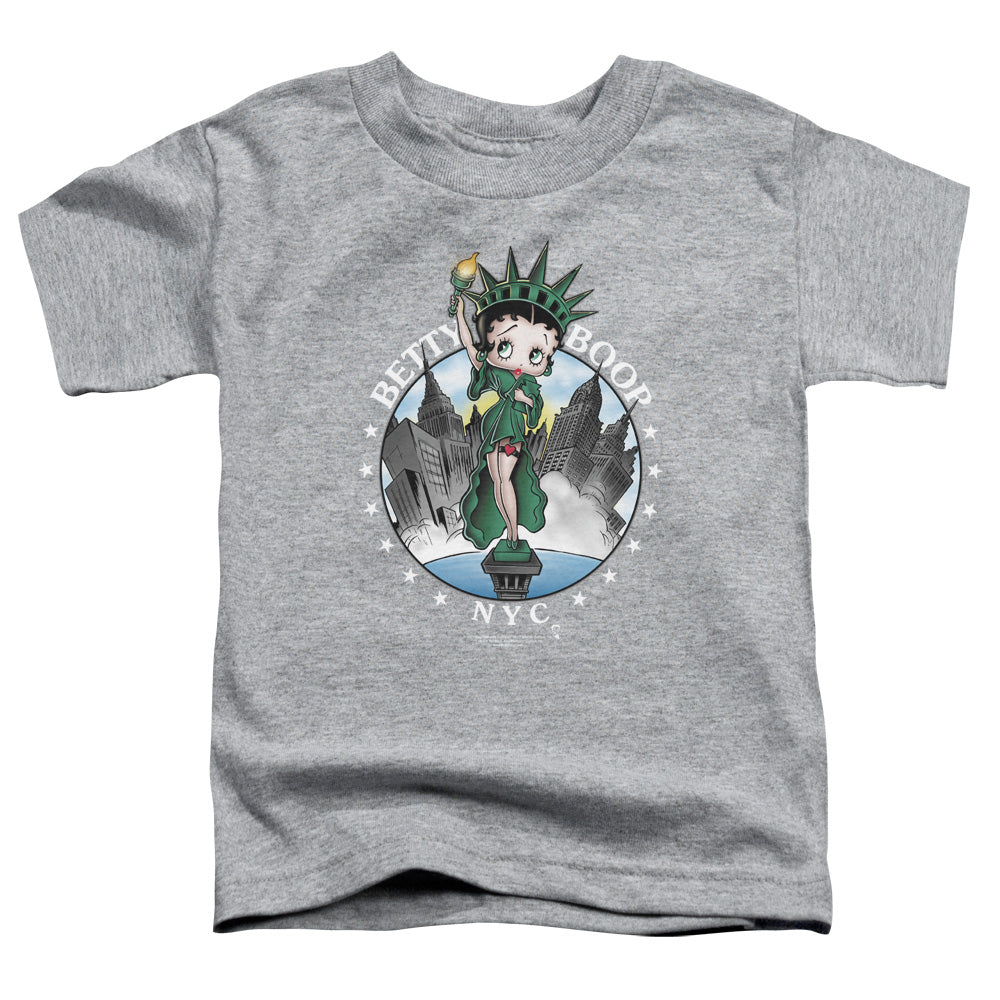 Betty Boop - Nyc - Short Sleeve Toddler Tee - Athletic Heather T-shirt