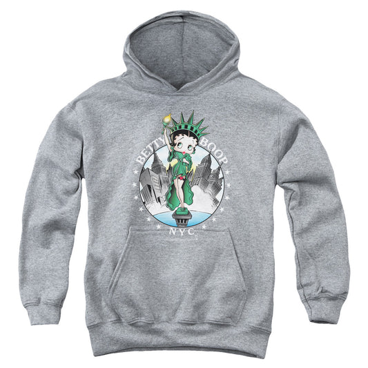 Betty Boop - Nyc - Youth Pull-over Hoodie - Heather