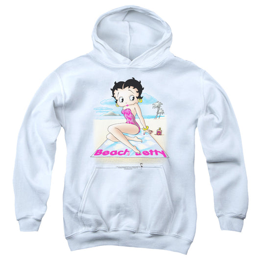 Betty Boop - Beach Betty - Youth Pull-over Hoodie - White