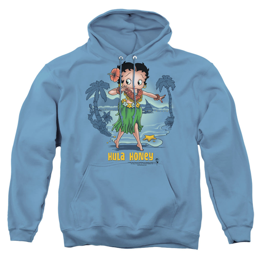 Betty Boop - Hula Honey - Adult Pull-over Hoodie - Carolina Blue