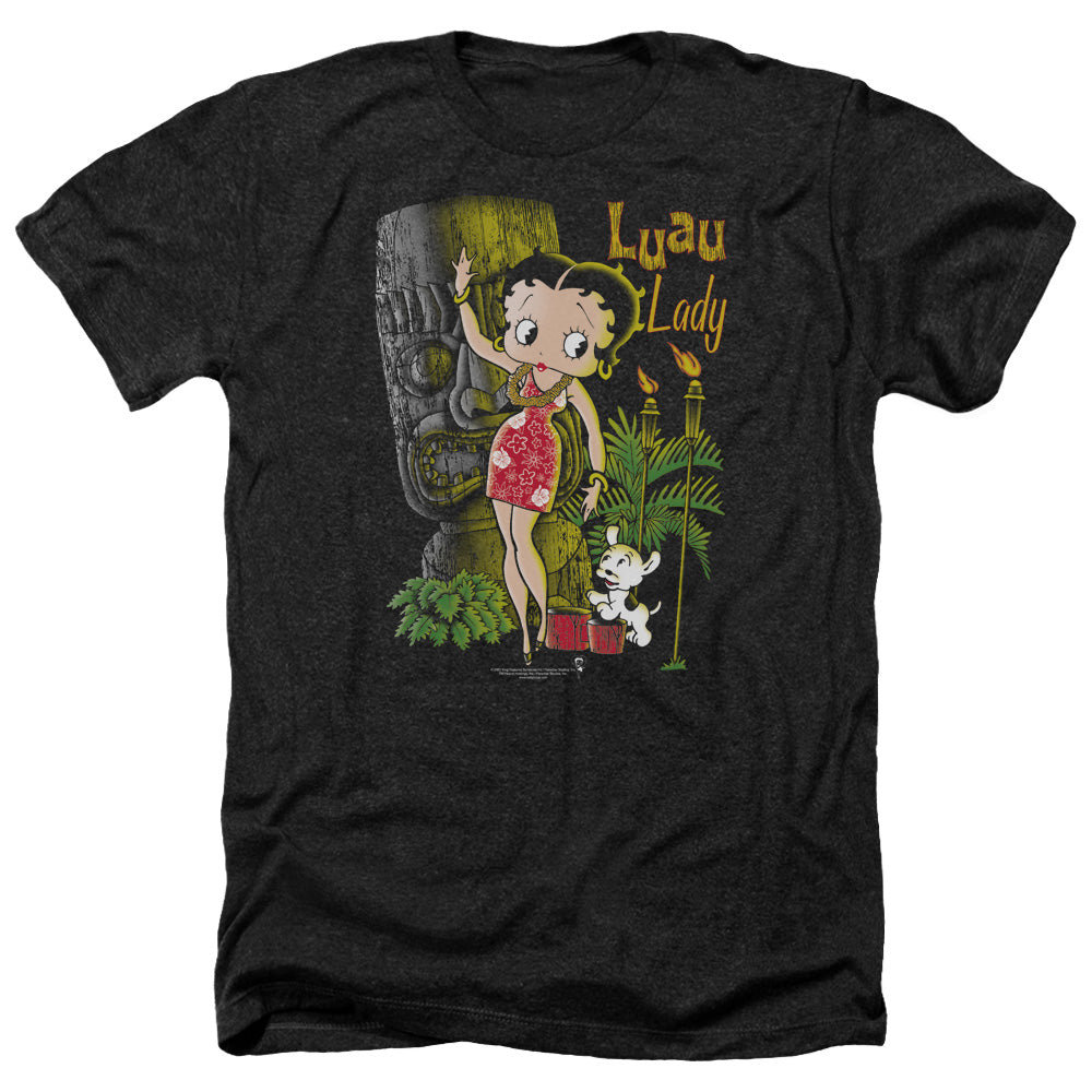 Betty Boop - Luau Lady - Adult Heather-black