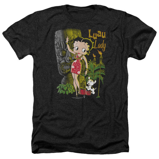 Betty Boop - Luau Lady - Adult Heather-black