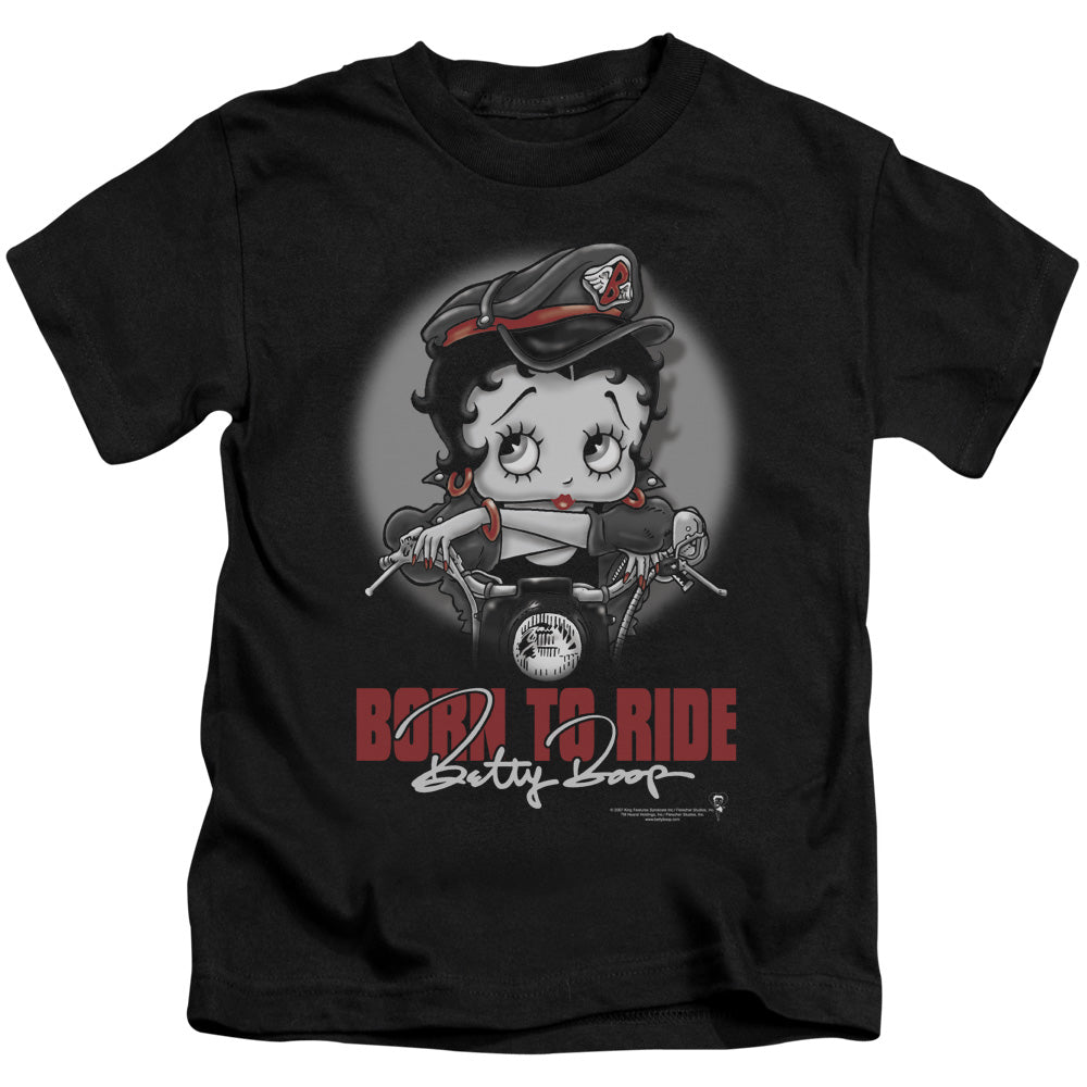 BETTY BOOP BORN TO RIDE - S/S JUVENILE 18/1 - BLACK - T-Shirt