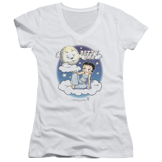 Betty Boop - Betty Bye - Junior V-neck - White