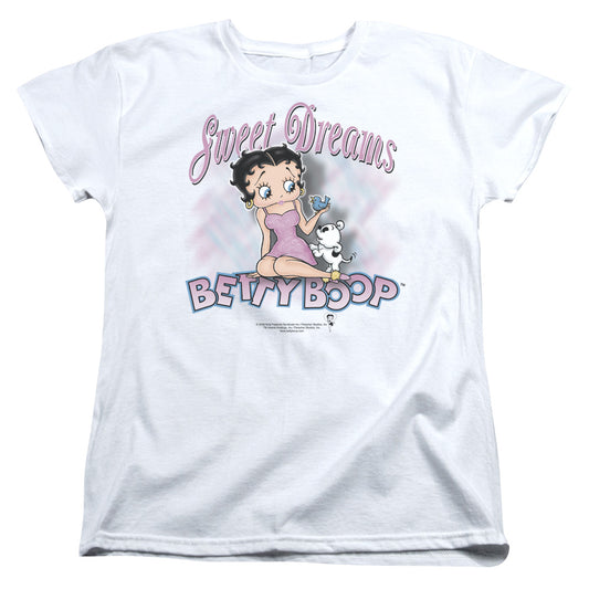 Betty Boop - Sweet Dreams - Short Sleeve Womens Tee - White T-shirt