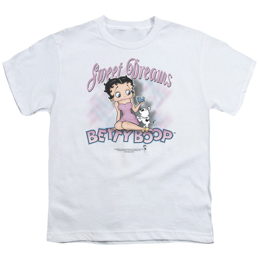 Betty Boop - Sweet Dreams - Short Sleeve Youth 18/1 - White T-shirt