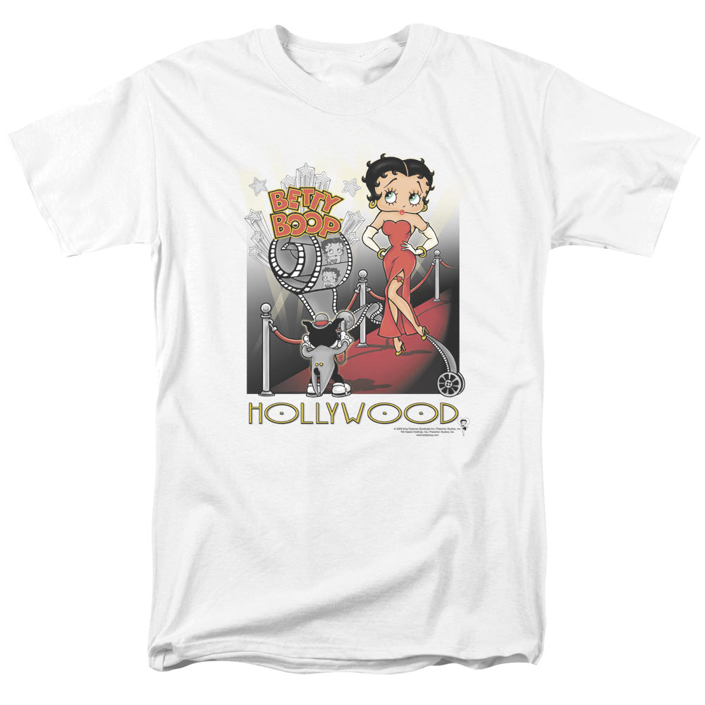 Betty Boop - Hollywood - Short Sleeve Adult 18/1 - White T-shirt