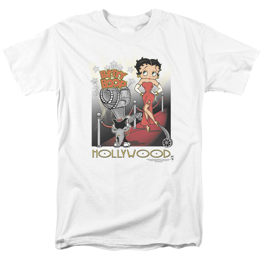 Betty Boop - Hollywood - Short Sleeve Adult 18/1 - White T-shirt