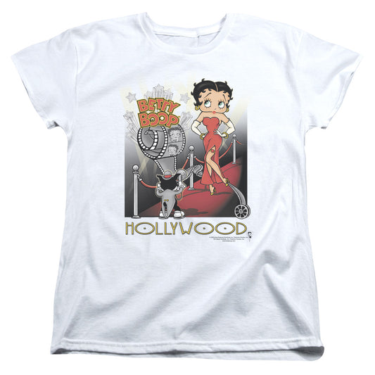 BETTY BOOP HOLLYWOOD - S/S WOMENS TEE - WHITE T-Shirt