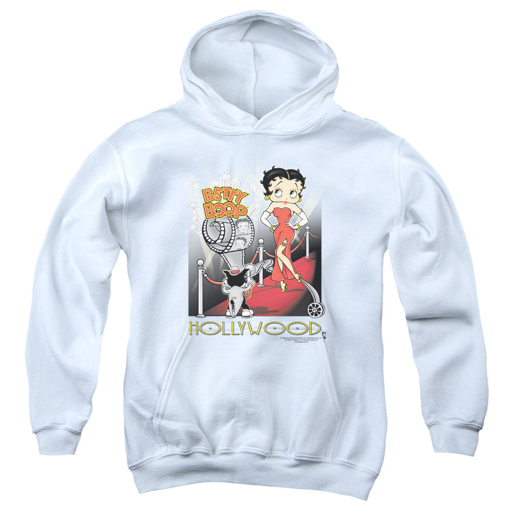 Betty Boop - Hollywood - Youth Pull-over Hoodie - White