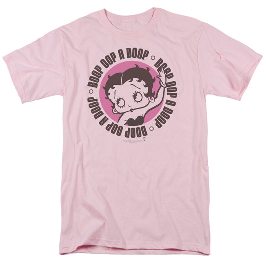 Betty Boop - Oop A Doop - Short Sleeve Adult 18/1 - Pink T-shirt