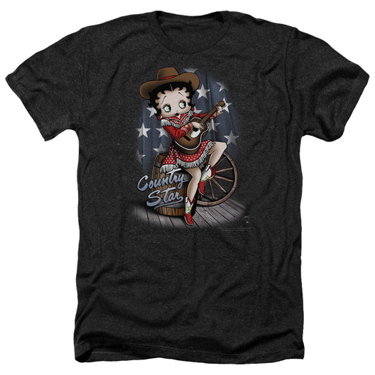 Betty Boop - Country Star - Adult Heather-black
