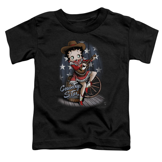 Betty Boop - Country Star - Short Sleeve Toddler Tee - Black T-shirt