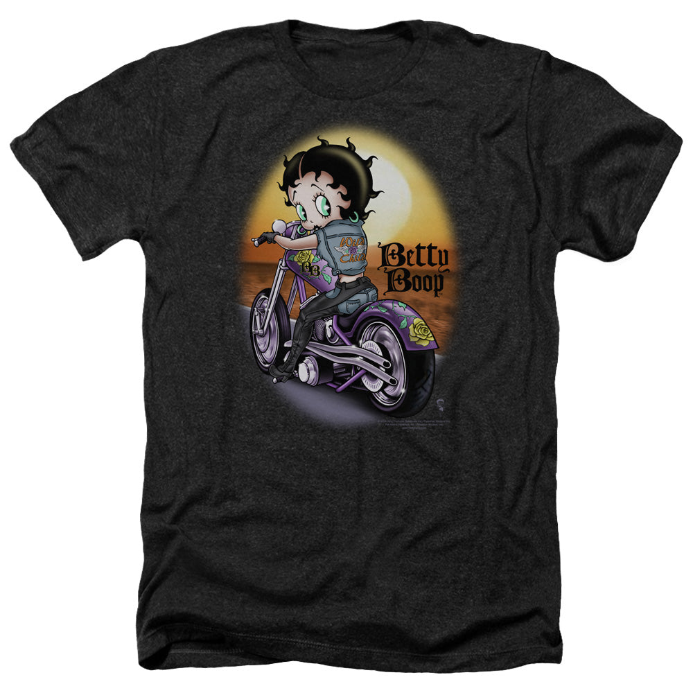 Betty Boop - Wild Biker - Adult Heather-black