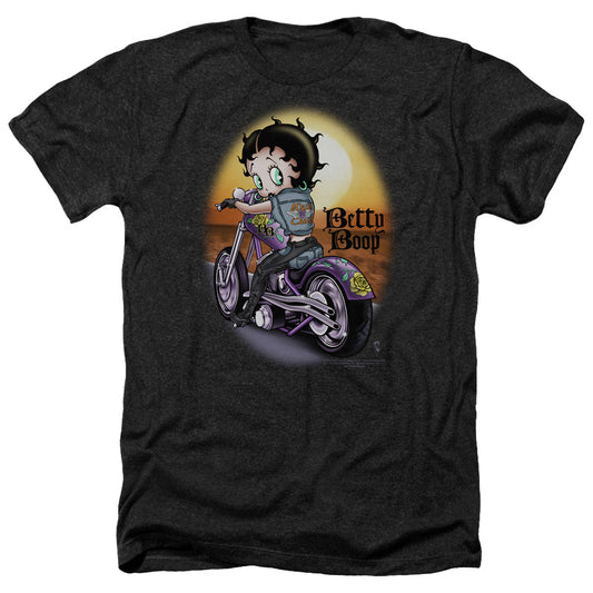 Betty Boop - Wild Biker - Adult Heather-black