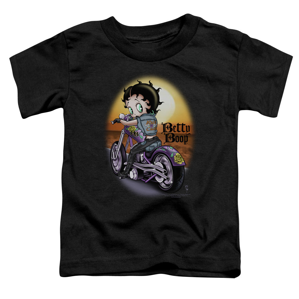 Betty Boop - Wild Biker - Short Sleeve Toddler Tee - Black T-shirt