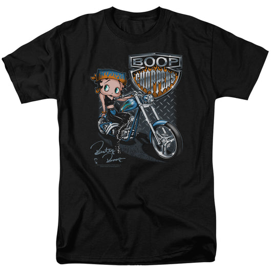 Betty Boop - Choppers - Short Sleeve Adult 18/1 - Black T-shirt