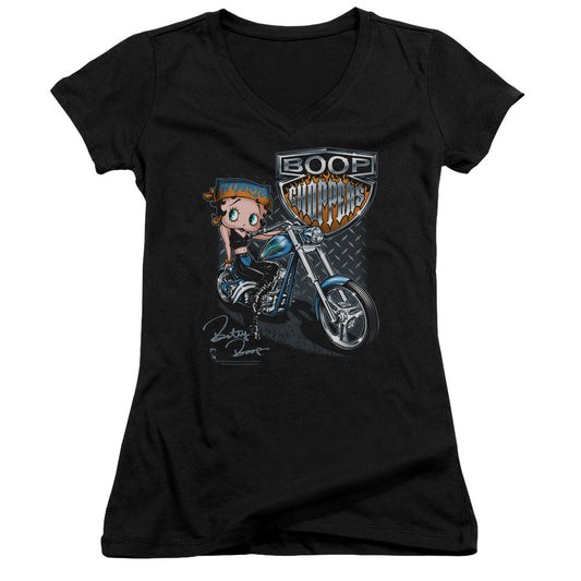 Betty Boop - Choppers - Junior V-neck - Black