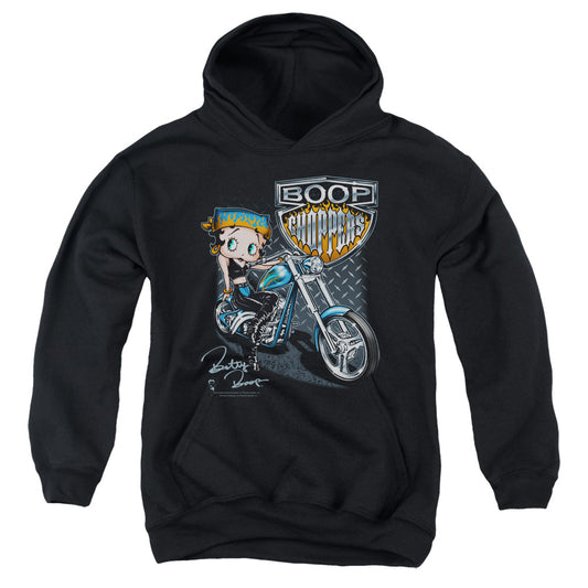 Betty Boop - Choppers - Youth Pull-over Hoodie - Black