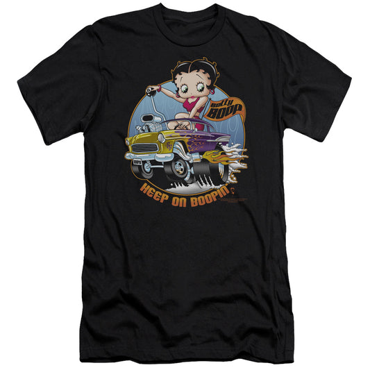 Betty Boop - Keep On Boopin-premuim Canvas Adult Slim Fit 30/1 - Black