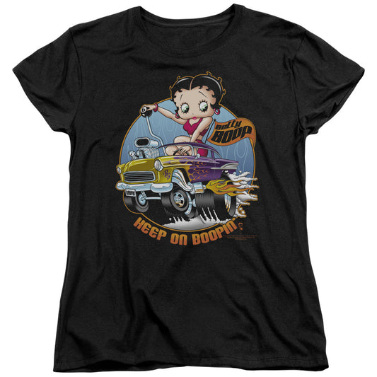 Betty Boop - Keep On Boopin - Short Sleeve Womens Tee - Black T-shirt