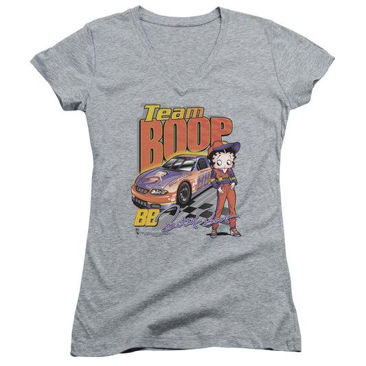 Betty Boop - Team Boop - Junior V-neck - Athletic Heather