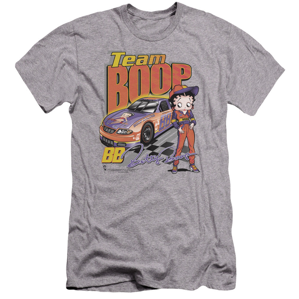 Betty Boop - Team Boop-premuim Canvas Adult Slim Fit 30/1 - Athletic Heather