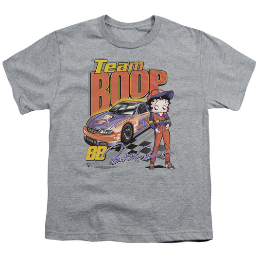 Betty Boop - Team Boop - Short Sleeve Youth 18/1 - Athletic Heather T-shirt