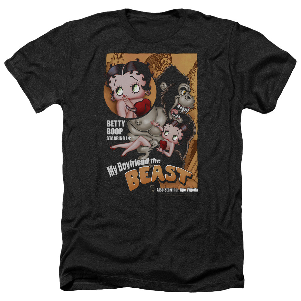 Betty Boop - Boyfriend The Beast - Adult Heather-black