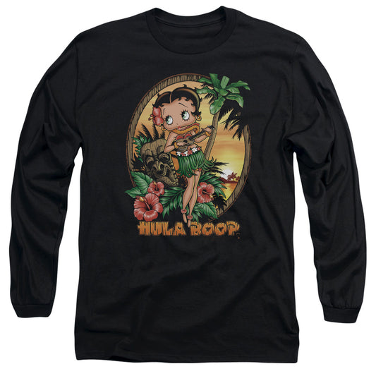 Betty Boop - Hula Boop Ii - Long Sleeve Adult 18/1 - Black T-shirt