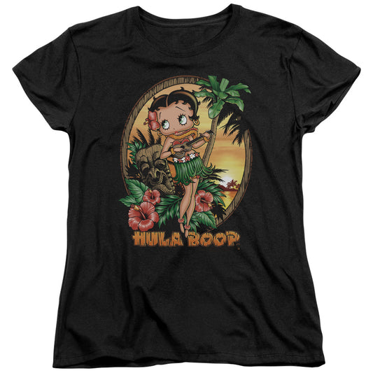 BETTY BOOP HULA BOOP II - S/S WOMENS TEE - BLACK T-Shirt