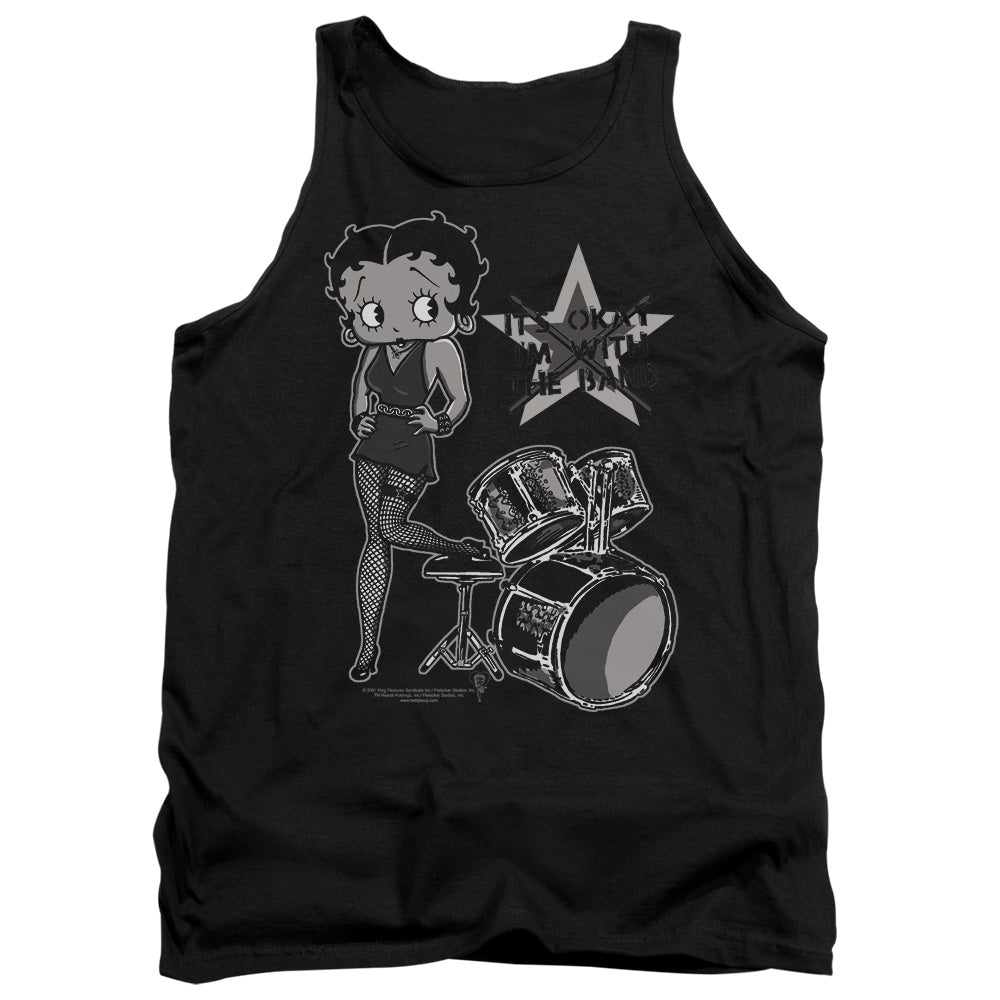 Betty Boop - With The Band - Adult Tank - Black