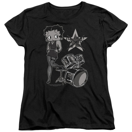 Betty Boop - With The Band - Short Sleeve Women"s Tee - Black T-shirt