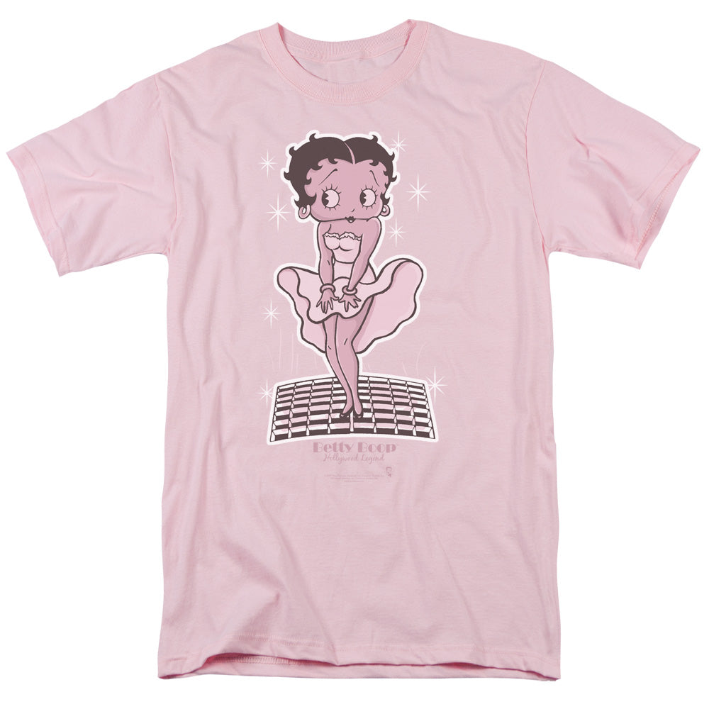 Betty Boop - Hollywood Legend - Short Sleeve Adult 18/1 - Pink T-shirt