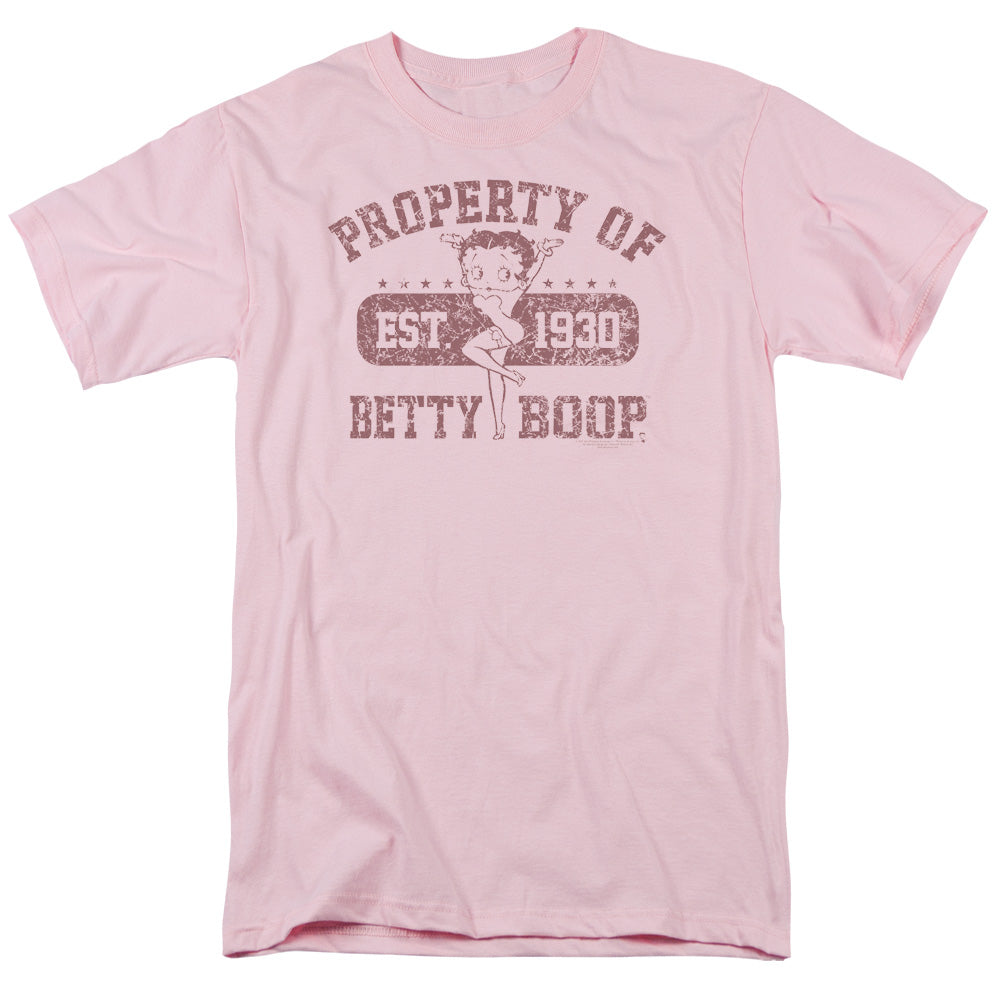 Betty Boop - Property Of Betty Boop - Short Sleeve Adult 18/1 - Pink T-shirt