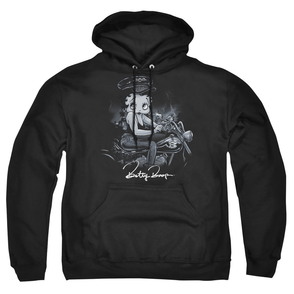 Betty Boop - Storm Rider - Adult Pull-over Hoodie - Black
