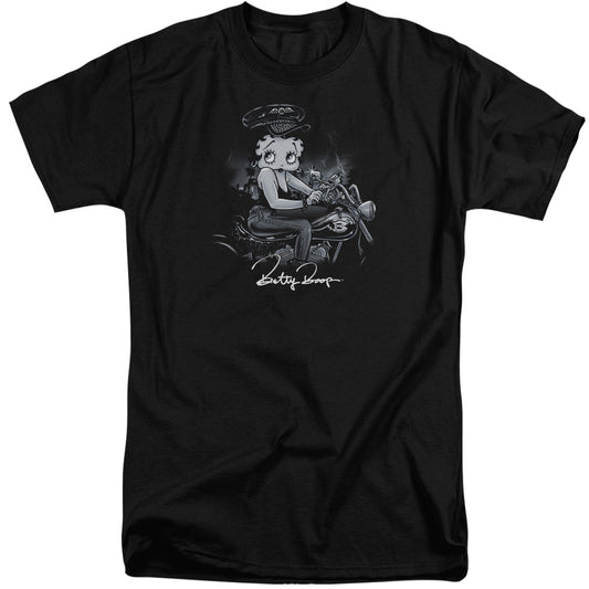 Betty Boop - Storm Rider - Short Sleeve Adult Tall - Black T-shirt