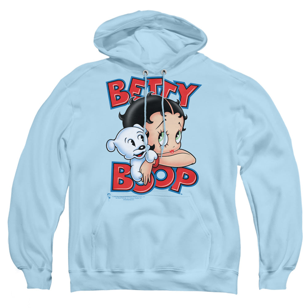 Betty Boop - Forever Friends - Adult Pull-over Hoodie - Light Blue