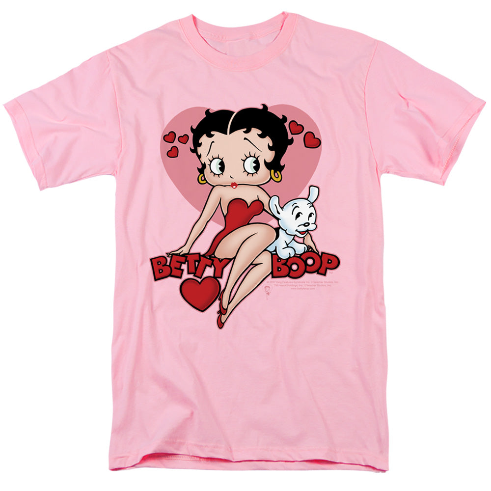 Betty Boop - Sweetheart - Short Sleeve Adult 18/1 - Pink T-shirt