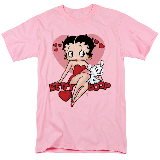 Betty Boop - Sweetheart - Short Sleeve Adult 18/1 - Pink T-shirt