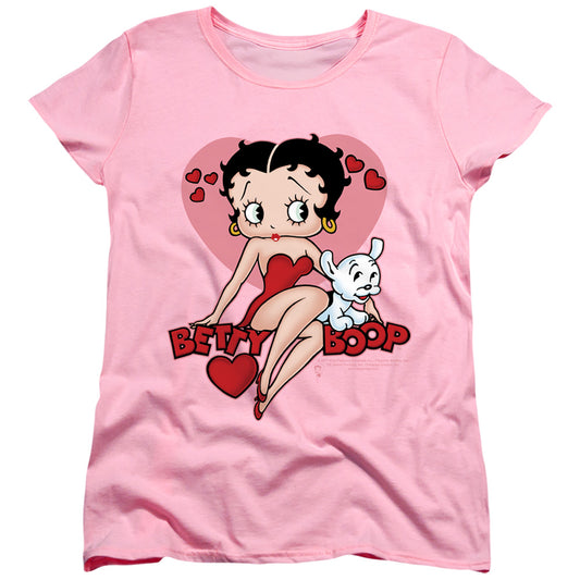 Betty Boop - Sweetheart - Short Sleeve Womens Tee - Pink T-shirt