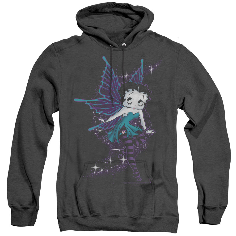 Betty Boop - Sparkle Fairy - Adult Heather Hoodie - Black