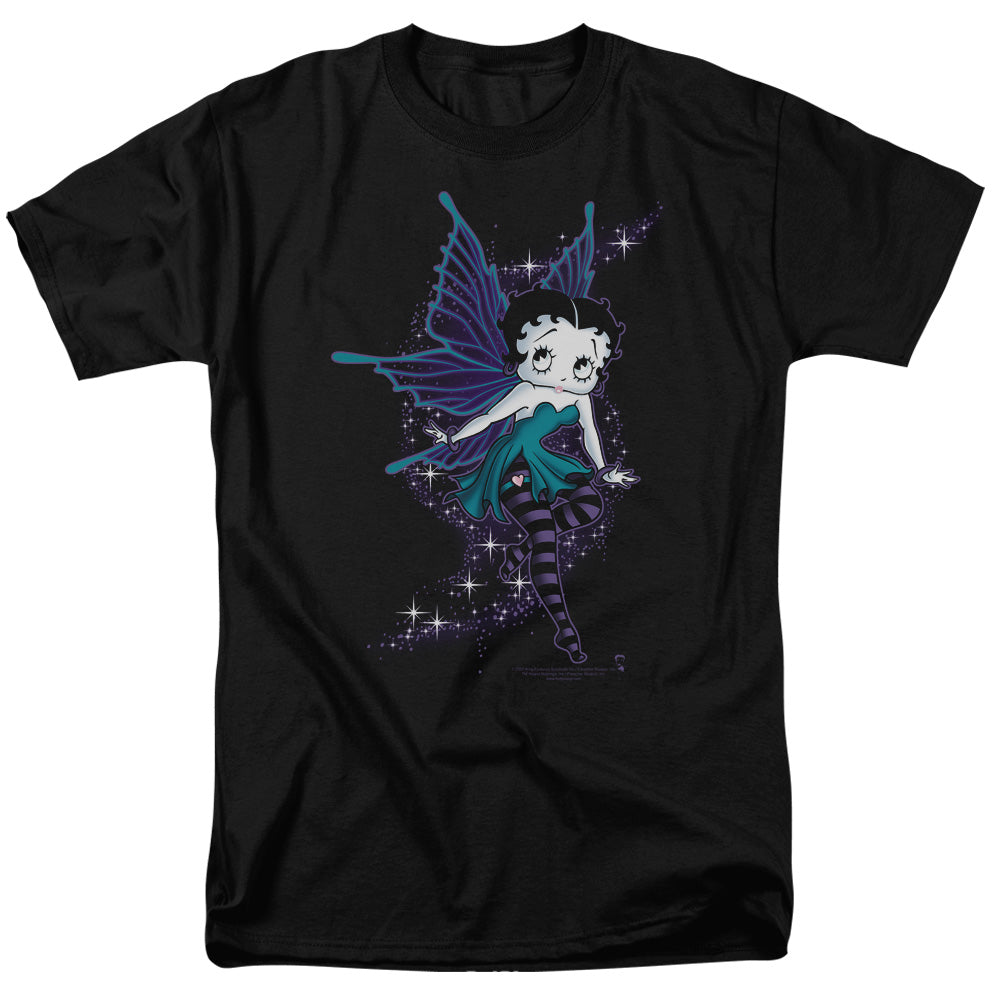Betty Boop - Sparkle Fairy - Short Sleeve Adult 18/1 - Black T-shirt