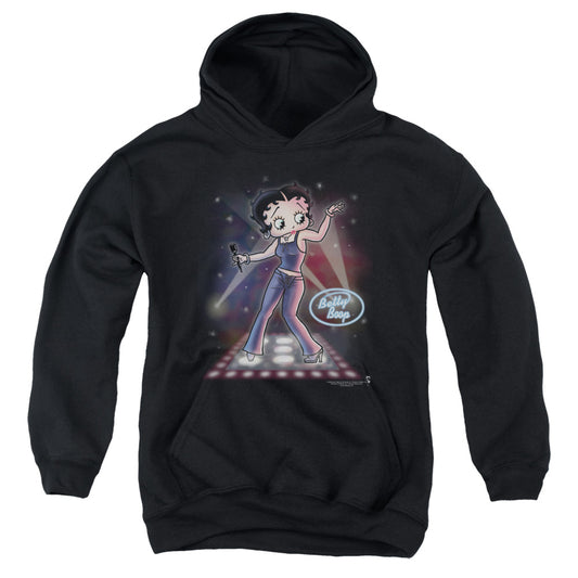 Betty Boop - Pop Star - Youth Pull-over Hoodie - Black