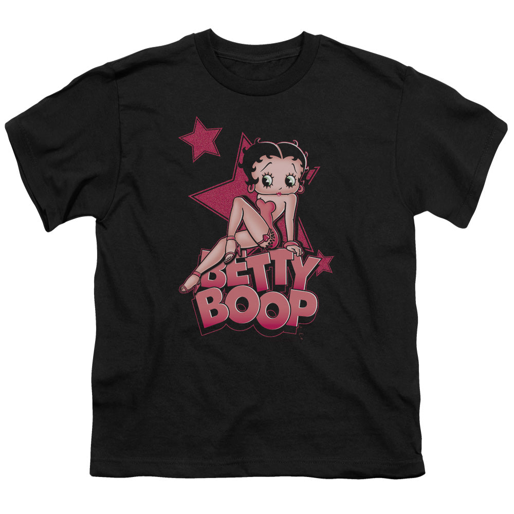 Betty Boop - Sexy Star - Short Sleeve Youth 18/1 - Black T-shirt