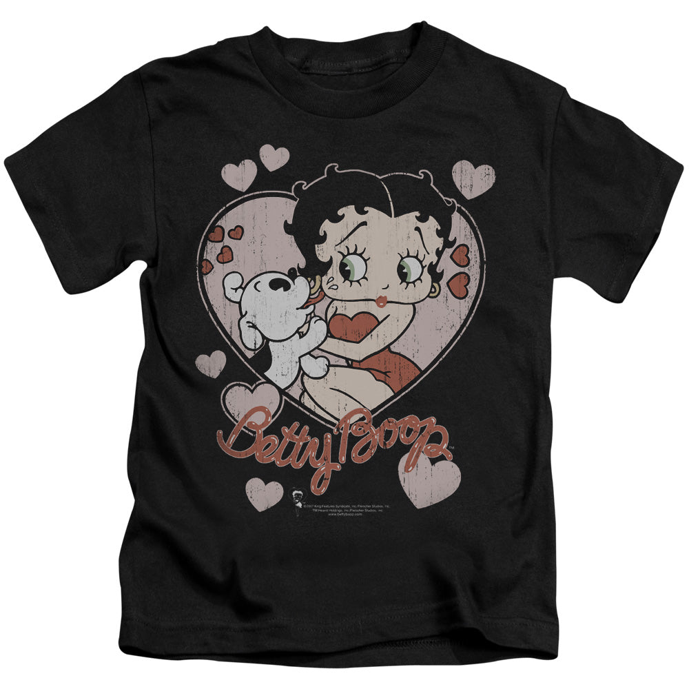 BETTY BOOP CLASSIC KISS - S/S JUVENILE 18/1 - BLACK - T-Shirt