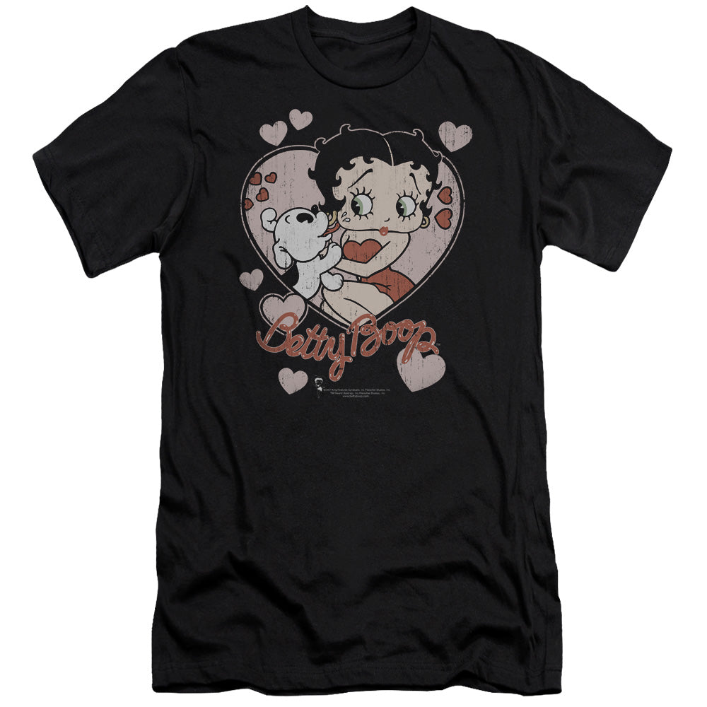 Betty Boop Classic Kiss-premuim Canvas Adult Slim