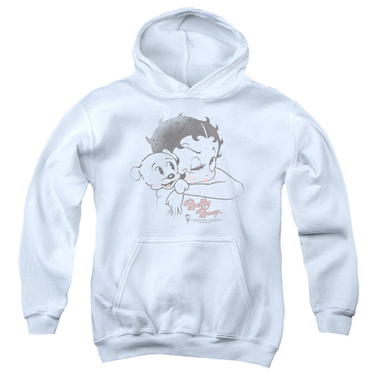 Betty Boop - Vintage Wink - Youth Pull-over Hoodie - White