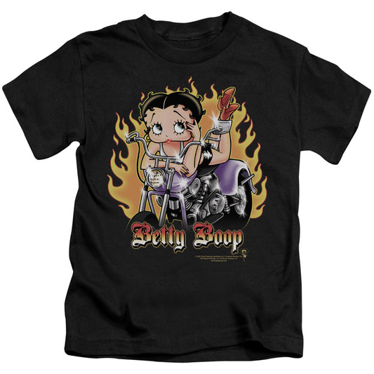 BETTY BOOP BIKER FLAMES BOOP-S/S T-Shirt