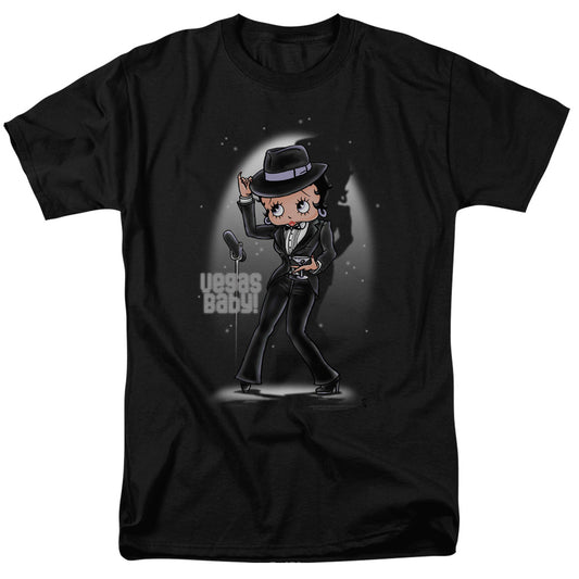 Betty Boop - Vegas Baby - Short Sleeve Adult 18/1 - Black T-shirt
